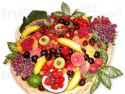 Corbeille Fruits rouges - Panier écologique - Maron Bouillie Paris